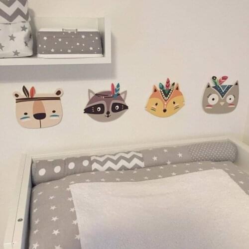 D Personality Wooden Cartoon Animal Baby Room Haning Wall Decorations Cute Art Crafts Christmas Mural Ornament Gifts For Kids
