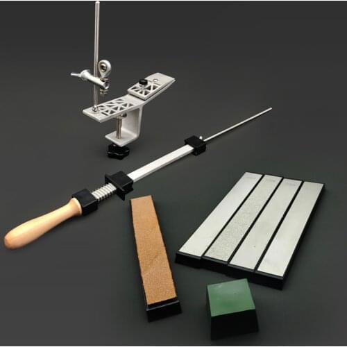 Popular fixed knife sharpener silver diamond grinding tool sharpening system fixed knife sharpener diamond 120-1600 grain size