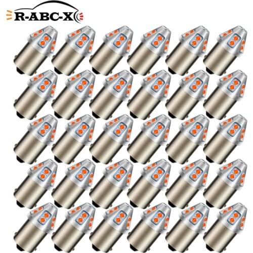 RUIANDSION Wholesale 30Pcs BA15S 1156 P21W BA15D 1146 BAY15D 1157 BAU15S PY21W BAZ15D PY21W 12V 1300Lm 3030SMD Car LED Light