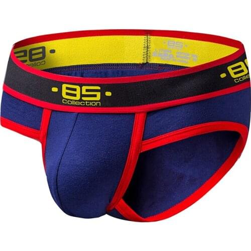 2020 BS Brand Men Briefs Underwear Sexy Breathable Underpants Cotton Comfortable Mens Briefs Underwear Shorts BS175