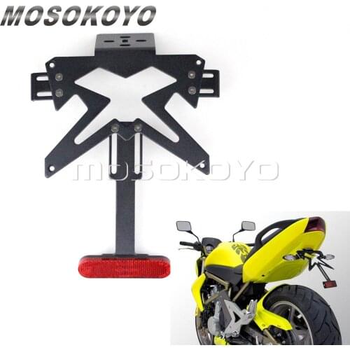 Universal Motorcycle Number Plate Bracket Licence Fender Eliminator Holder for Kawasaki Suzuki Honda Yamaha