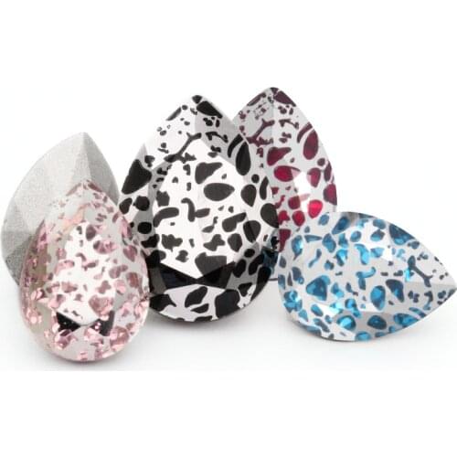 Bright Patina Drop K9 Glass Crystal Rhinestones Applique for Craft Clothing Beads DIY Jewelry Craft accessories Dress Decoration