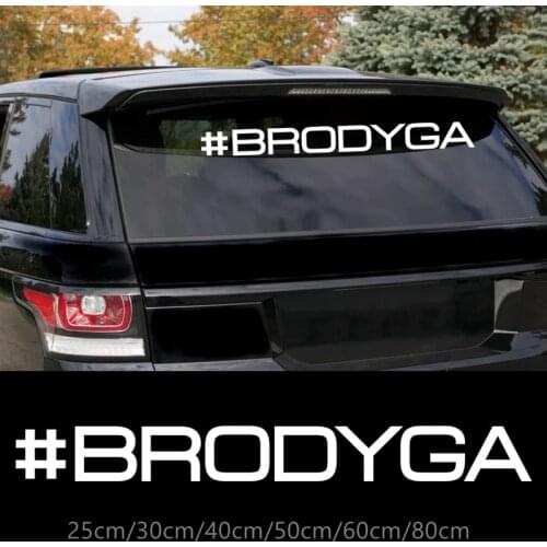 CK2978# #BRODYGA reflective funny car sticker vinyl decal car auto stickers for car bumper/rear window car decoration