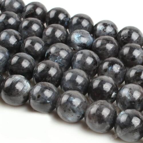 Factory price Natural Stone AA Grade Blue Labradorite Round Loose Beads 16" Strand 6 8 10 MM Pick Size For Jewelry Making