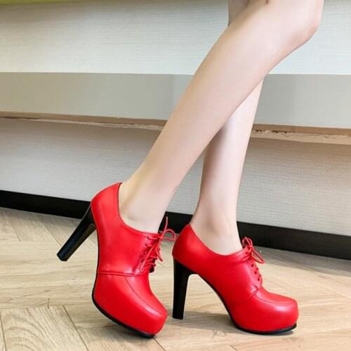BLXQPYT Zapatos De Mujer 2021 Ankle Boots Elegant Fashion Womans High Heels Wedding Shoes Womens Platform Heels Size 32-43 831