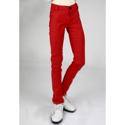 1/4 1/3 Scale BJD Clothes Trousers Casual Red Pencil Pants For BJD/SD MSD SD13 SD17 SSDF Strong Uncle Doll Accessories C0973