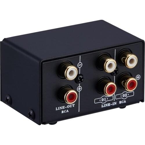 2 in 1 Out or 1 in 2 Out o Source Signal Selector, Switcher, Speaker, o Source, Switcher, RCA Interface, Lossess