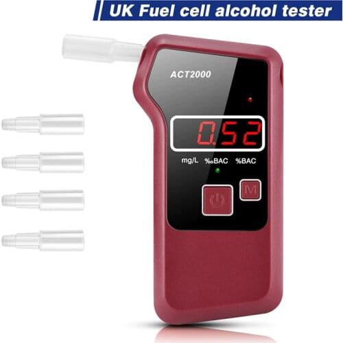 New Professional Digital Alcohol Breath Tester Breathalyzer Analyzer Detector Breathalizer Breathalyser LCD Screen