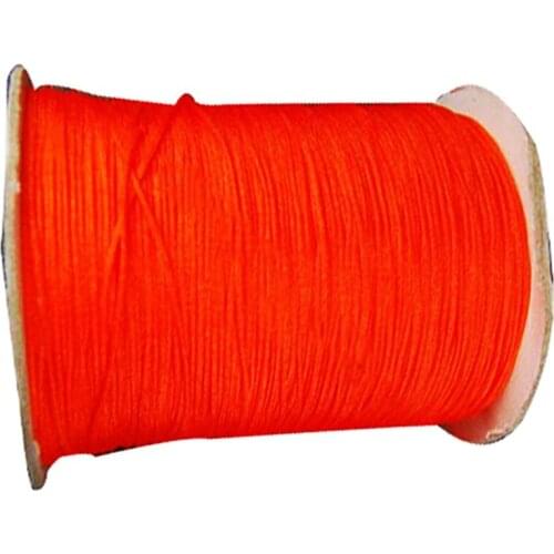 1.5mm Neon Tangerine Rattail Satin Braid Nylon Cord+Macrame Rope Bracelet Beading Cords String Accessories 200m/Roll