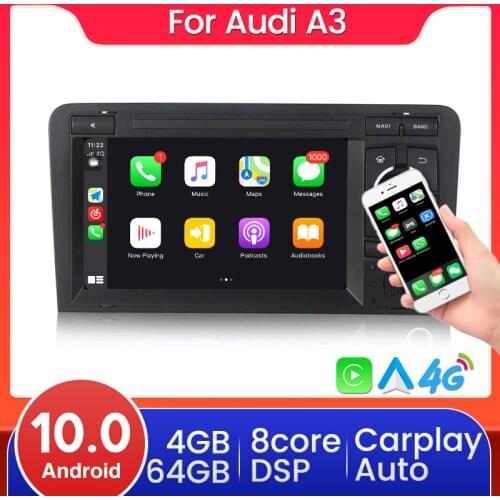 Navifly Android system 7" 2din Car Radio Stereo Video Player For Audi A3 2GB 32GB Headunit Support BT navigation split screen