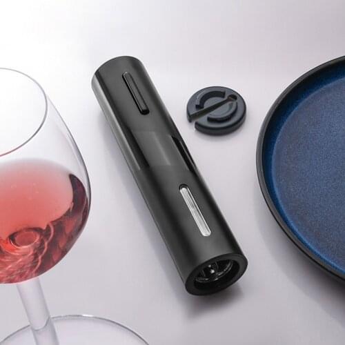Automatic Wine Corkscrew Bottle Opener Foil Cutter Set Portable Electric Red Wine Stopper Opener Household Kitchen Gadgets