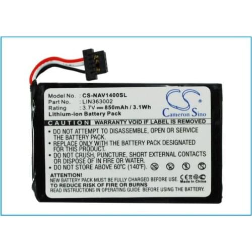 Cameron Sino 850mAh battery for NAVIGON 1400 1410 LIN363002 GPS, Navigator Battery