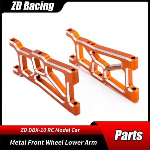 RC Car Parts ZD Racing Metal Front Wheel Lower Arm for DBX-10 1/10 Desert Truck Upgrade Modified Accessories 7597