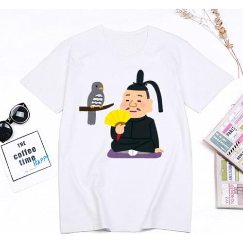 Summer T-shirt Women Fashion Chinese Japanese Ancient Character Print Tee Shirt Men Casual Harajuku Streetwear Graphic Tshirt