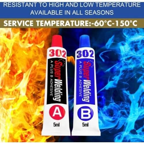 AB Strong Bonding Sealant Casting Repair Glue Machine Metal Home Cold Welding Metal Repair Paste Adhesives Sealer For Car Home