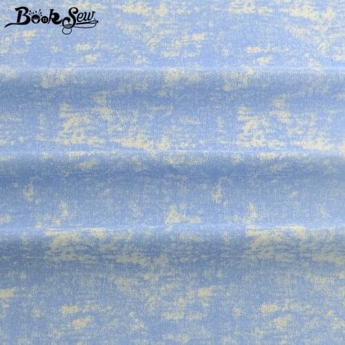 Booksew Cotton Linen Ankara Fabric For Clothing Printed Blue Tela Tissus Au Metre Patchwork Sewing Material Bag Curtain Cloth