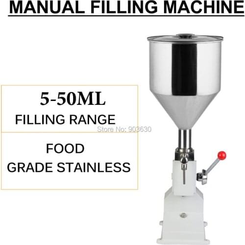 Facotry price A03 Manual Cream Paste Filling Machine 5-50ml , Manual liquid bottle filler machine for Paste, shampoo, cosmetic
