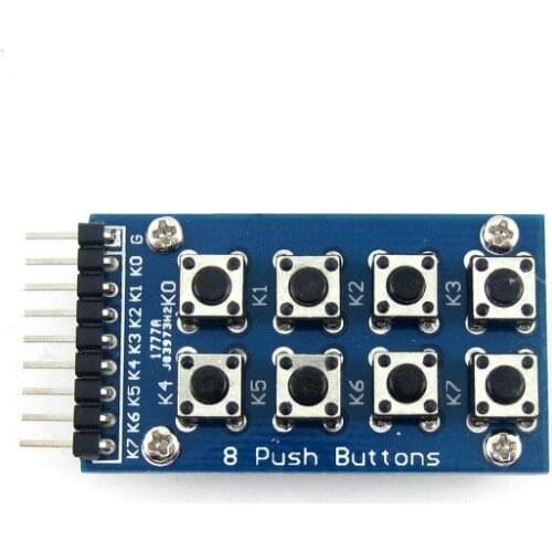 8 Push Buttons Keyboard Single Key Accessory Board Module (Arranged as 2x4 in One Board)