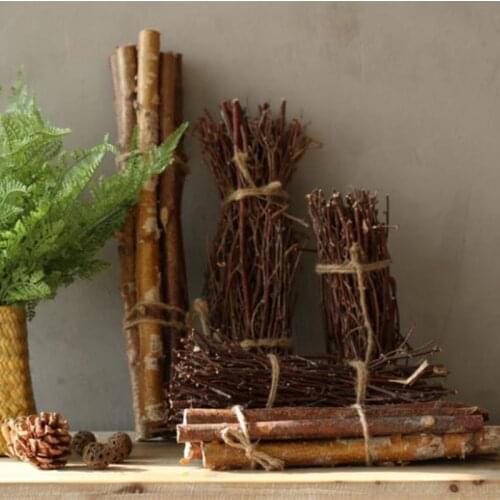 Natural Dried Branch Rustic Wedding Decors for Home White Birch Twigs Branches Thin birch for Decoration Decorative Centerpieces