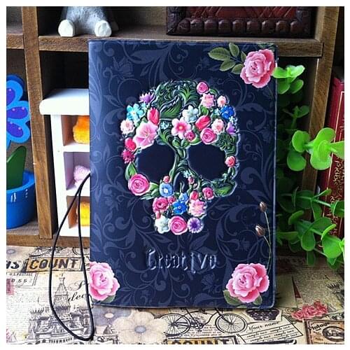 Hot PU&PVC Passport Holder Cover Identity ID Credit Card Cover Bags Document Folder for Travel - devil rose pattern