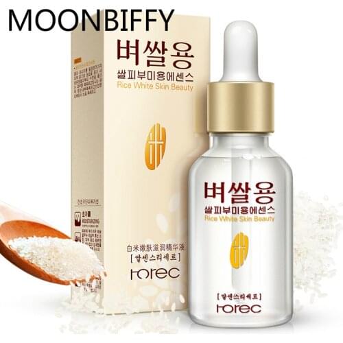 White Rice Whitening Serum 15ml Face Moisturizing Cream Anti Wrinkle Anti Aging Face Fine Lines Acne Treatment Skin Care