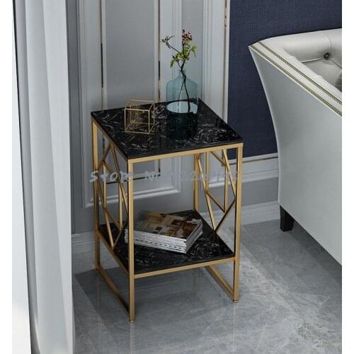 Nordic marble side table coffee table corner table simple living room sofa small apartment light luxury bedside table cabinet cr