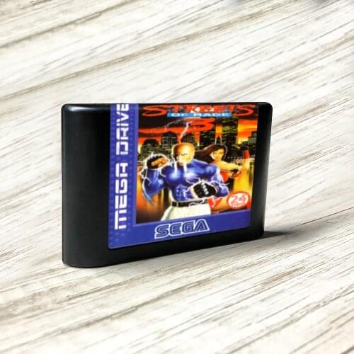 Streets of Rage 3 - EUR Label Flashkit MD Electroless Gold PCB Card for Sega Genesis Megadrive Video Game Console