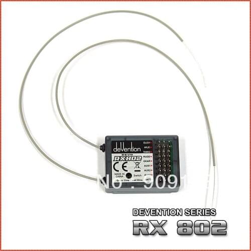 Wholesale 2pcs/lot Walkera Flybarless System RX802 2.4Ghz 8ch RC Receiver RX-802 RC Transmitter Hot