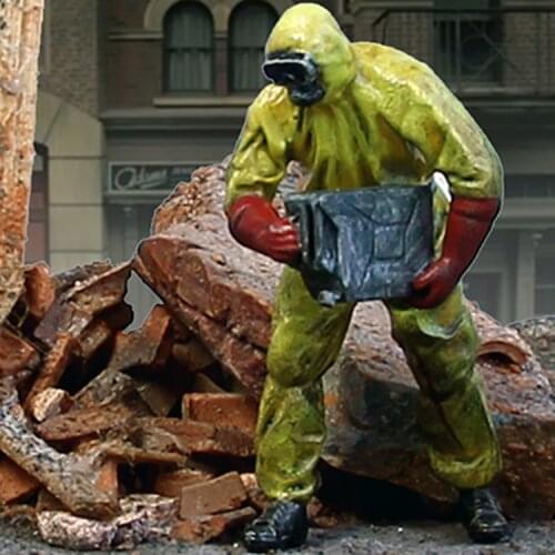 1/35, Survivor in Radiation Suit, Resin Model Soldier GK, Biochemical series, Unassembled and unpainted kit