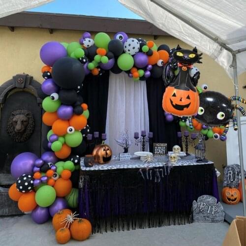 1pc Halloween Pumpkin Ghost Balloons Halloween Decorations Spider Foil Balloons Inflatable Bat Globos Halloween Party Supplies