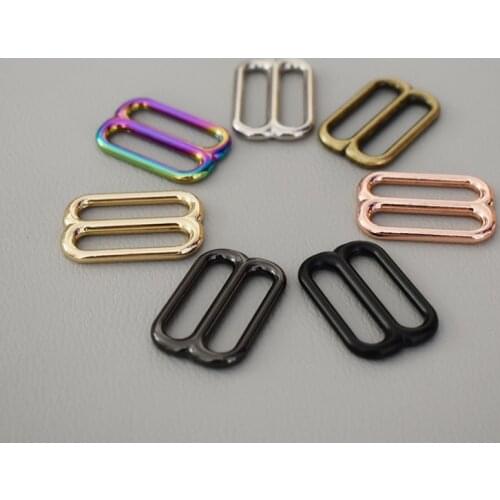 10 Pcs/Lot DIY dog collar Straps Bags Belts Accessories Adjuster Slider for 1 Inch(25mm) Webbing High Quality Plated Metal
