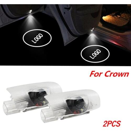 2pcs led door logo light For Toyota Crown 2005-2018 Toyota Logo Laser Projector Light Ghost Shadow Light Accessories