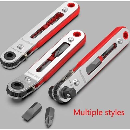 3Choices Mini Magnetic Ratchet Wrench 1/4" Hex Shank Screwdriver Handle For Narrow Space DIY Hand Tools Set