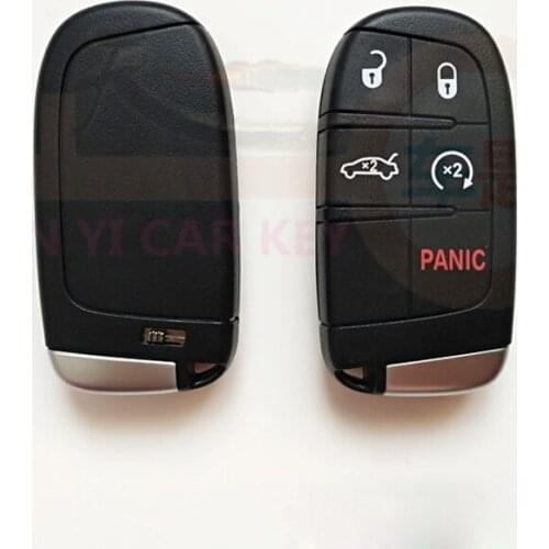 5 Buttons Car Remote Key Shell Key Case for Jeep Cherokee Renegade Compass DODGE RAM Durango Chrysler Replacement Key Cover
