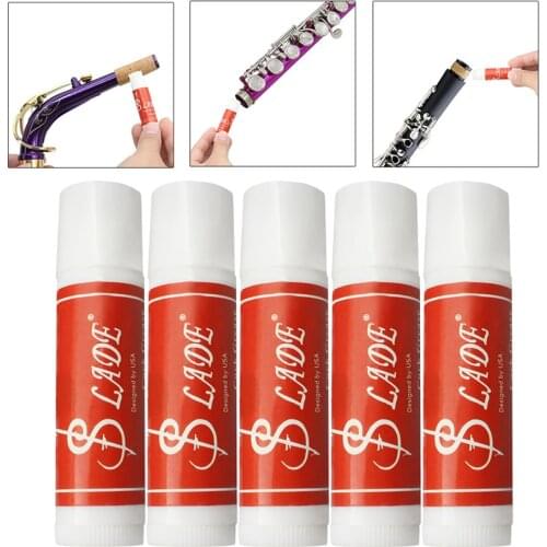 5 Pieces of Cork Grease, Superio r Quality, for Spare Parts of Lipstick Style For Clarinet Saxophone Oboe Reed Instruments