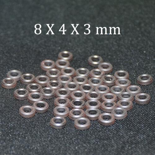 50pcs Ferrite Core EMI Filter 8X4X3 mm Ferrite Cores Ring Anti-Parasitic Toroide Toroidal Kit Coil Ferrites Ferrous Suppression