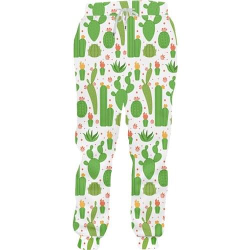 IFPD 3D Jogging Pants For Men Plant Cactus Print Mens Jogger Causual Harajuku Plus Size Custom Trousers Dropshipping Wholesale