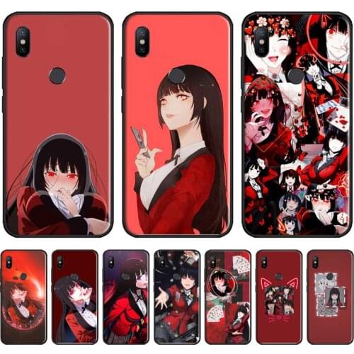 Anime Kakegurui Jabami Yumeko Phone Case For Xiaomi Redmi 7 9t 9se k20 mi8 max3 lite 9 note 8 9s 10 pro Shell Cover Funda capa