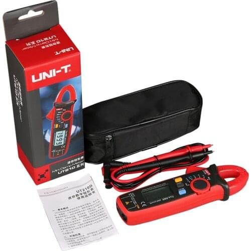 UNI-T UT210E Digital Multimeter True RMS AC/DC Current Mini Clamp Meters Capacitance Tester Digital Earth Ground Multimeter