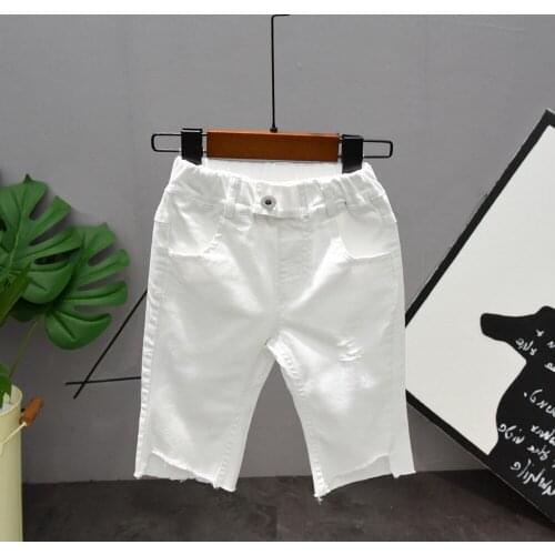 Kids summer Trousers Children Pants for baby boys shorts boys white shorts 2-7years