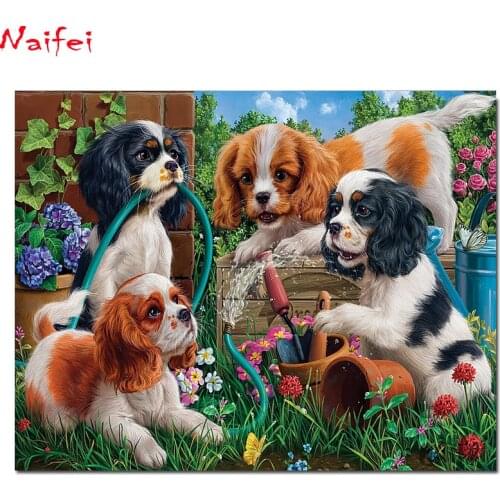 Diamond Painting Animals dog Cross Stitch DIY Bead Embroidery Diamond Art Cavalier King Charles Spaniel Sale Handwork Home Decor