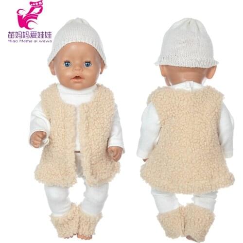 Baby Doll Coat Clothes Winter Vest for 18 Inch Girl Doll Jackets Toys Doll Outfit