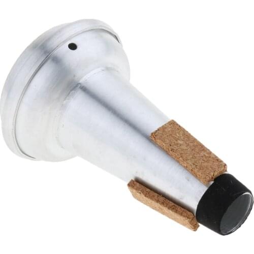 MagiDeal Portable Aluminium Trumpet Mute Silencer Sourdine DIY Silver