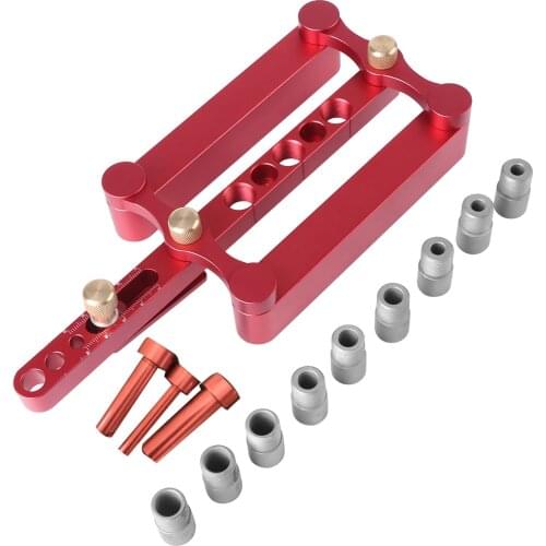 6/8/10mm Wood Dowel Hole Drilling Guide Woodworking Positioner Locator Tool Cabinet Drawer Wood Drilling Tools Dowelling