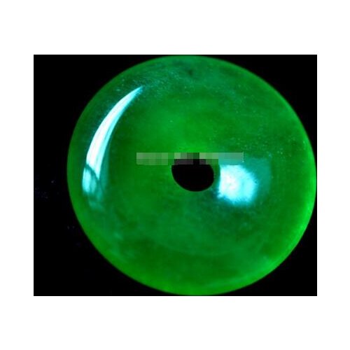 Rich Green Natural Grade Jadeite Necklaces Amulet Pendant