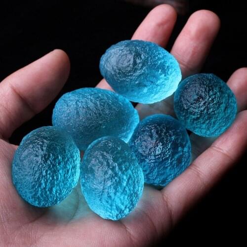 51-55g Natural Russian blue meteorite original stone pendant healing spirituality 1pc