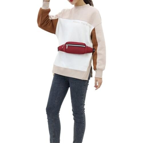 Newest Arrival Adults Waist Bag Solid Color Waterproof Multipurpose Waist Pack Shoulder Bag Wallets for Men Women