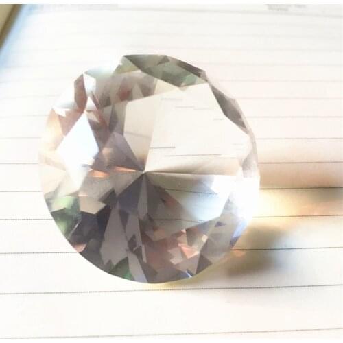 Wholesale Sale, clear 100pcs 50mm K9 Crystal Diamond, Crystal Diamond For Wedding Decoration, Paperweight Home Decoration