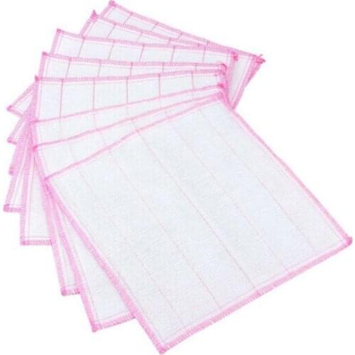 5Pcs Wholesale Kitchen Bowl Wipping Cloth Dishcloth Bamboo Fiber Hand Washing Cleaning Cloth Kitchen Cleaning Cloth 30 x 30 cm