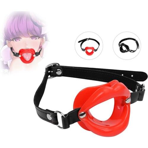 Silicone O Ring Oral Fixation Open Mouth Gag Lips Shape Restraint BDSM Bondage Sex Toys for Couples